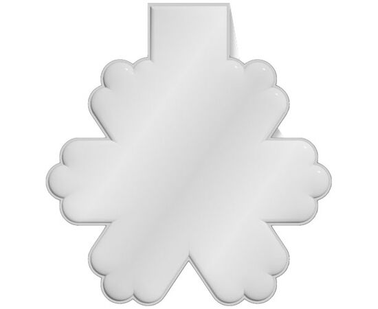 RFX&#8482; M-10 Reflektierender TPU-Magnet Schneeflocke  Weiß - RFX™ 1PR06801