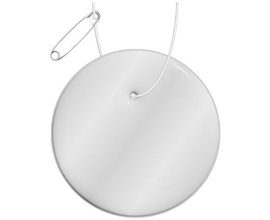 RFX&#8482; H-09 ronde reflecterende TPU hanger Wit - RFX™ 1PR08501