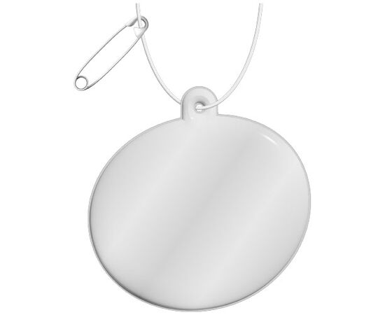 RFX&#8482; H-09 ovale reflecterende pvc hanger Wit - RFX™ 1PR08601