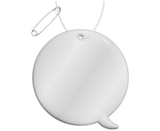 Attache réfléchissante en PVC en forme de mémo H-09 RFX&#8482; Blanc - RFX™ 1PR08801