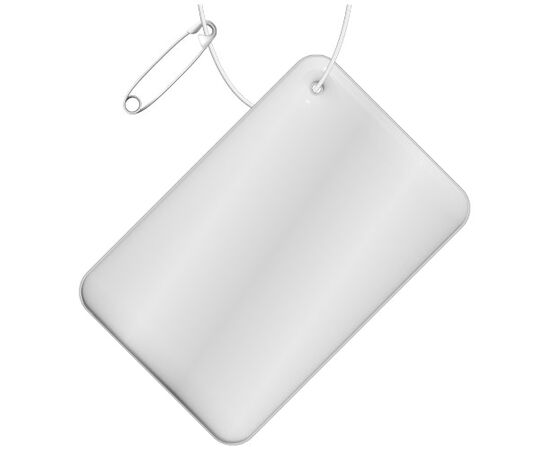 RFX&#8482; H-10 rectangular reflective PVC hanger small White - RFX™ 1PR09401