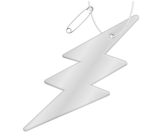RFX&#8482; H-10 Reflektierender PVC-Anhänger Blitz Weiß - RFX™ 1PR09601