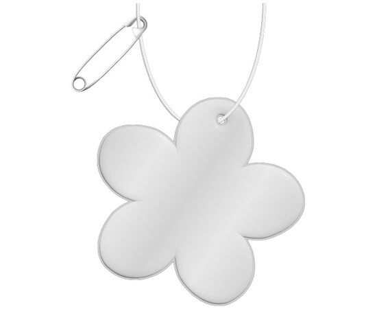 RFX&#8482; H-13 flower reflective PVC hanger White - RFX™ 1PR11801