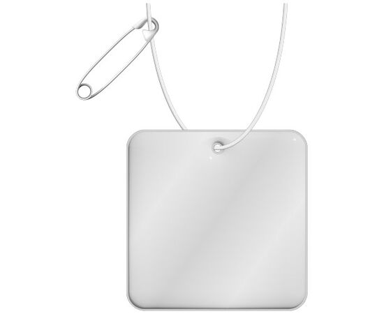 RFX&#8482; H-20 vierkante reflecterende pvc hanger Wit - RFX™ 1PR12401