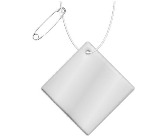 RFX&#8482; H-20 grote reflecterende diamant pvc hanger Wit - RFX™ 1PR12601