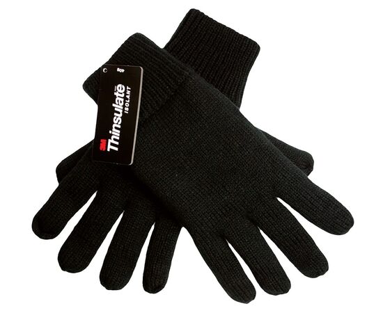 Knitted thinsulate gloves Black - Nilton's 1869-03-L