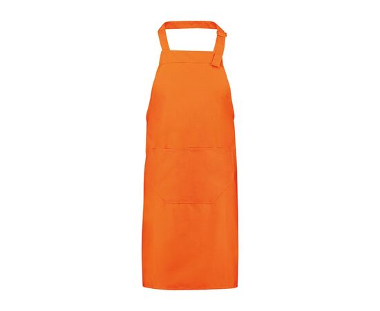 Apron with pocket and adjustable neck strap (75x85cm) Orange - Brickstone 5220-10-A10