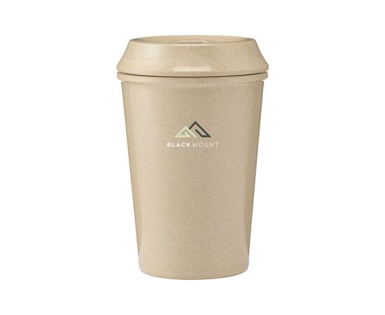 Rice Cup mit Deckel 400 ml Kaffeebecher Braun -  W02340