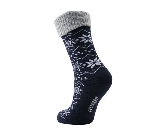 Vodde Recycled Wool Winter Socks Blauw, Grijs - Vodde W37332
