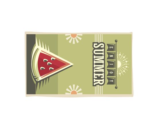 Printed RPET BeachTowel 350 g/m² 100x180 strandlaken Full colour -  174299