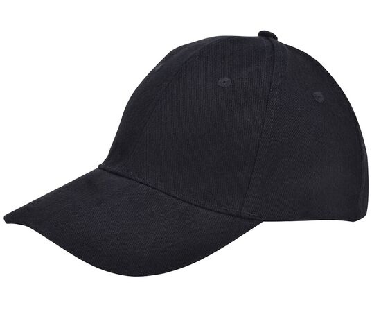 Brushed twill cap Zwart - Nilton's 1947-03-A03