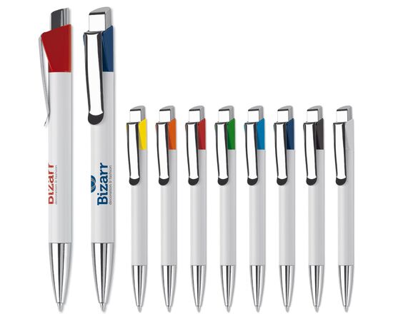 Kugelschreiber Universe Metallspitze Weiss, Rot -  LT80538-N0121