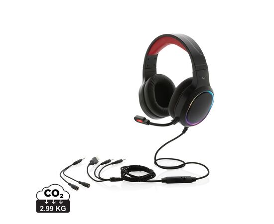RGB gaming headset Black - Gaming Hero P329.271