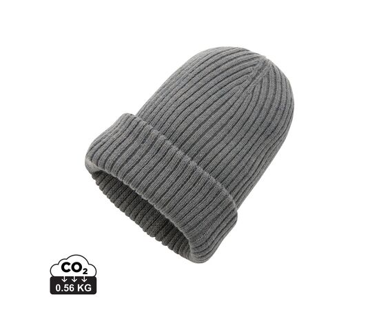 Impact AWARE™ Polylana® doppelt gestrickte Mütze Anthrazit - XD Collection P453.392
