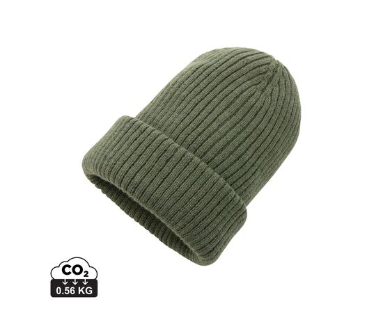 Impact AWARE™ Polylana® doppelt gestrickte Mütze Grün - XD Collection P453.397