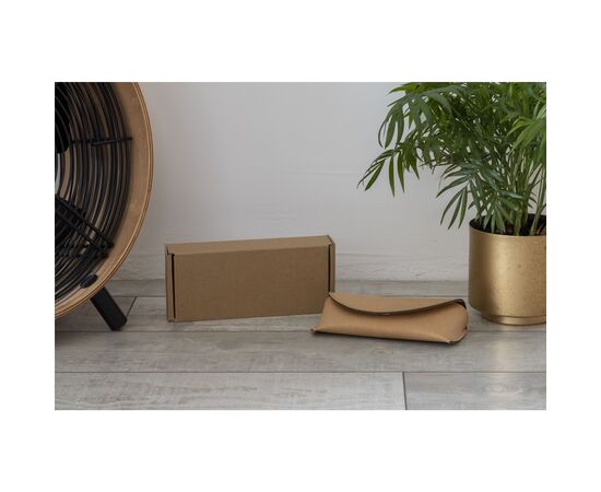 Recycled Leather Sunglasses Pouch brillenkoker Beige - Made Out Of W30041