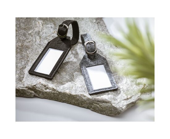 RPET Felt GRS Luggage Tag luggage tag Grey -  W34890