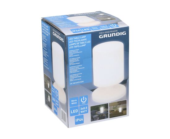 Grundig Outdoor LED-Lampe à Poser Blanc - Grundig 186310