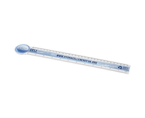 Tait 30 cm kreisförmiges Lineal aus Recycling-Kunststoff Weiß - Unbranded 21046401