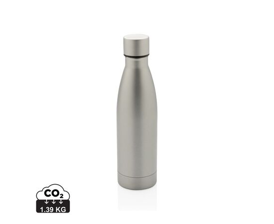 RCS Recycled stainless steel solid vacuum bottle Grey - XD Collection P433.272