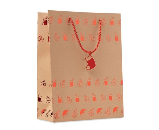 Kraftpapieren geschenkzak Rood -  CX1497-05
