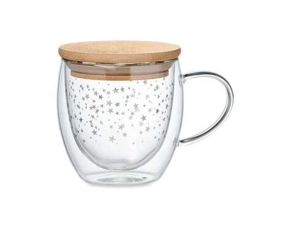 Double wall borosilicate mug Transparent -  CX1523-22