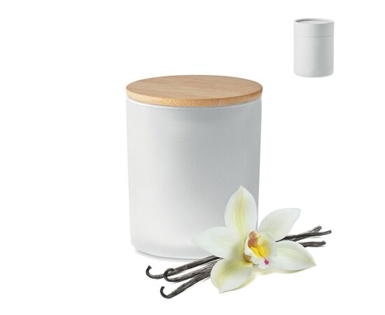 Plant based wax candle 120 gr White -  MO6612-06