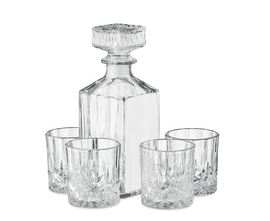 Set van 4 stuks whiskey set Transparant -  MO6650-22