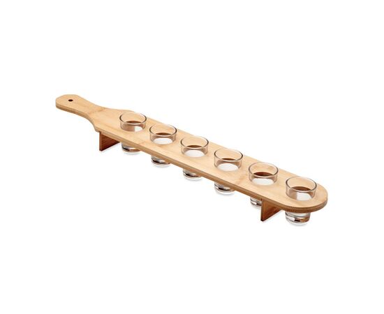 Set van 6 borrelglaasjes Hout -  MO6654-40