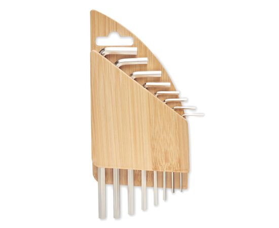Hex key set in bamboo Wood -  MO6682-40