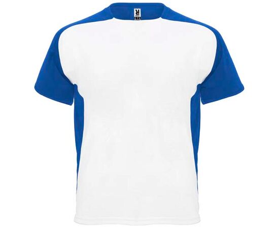Bugatti short sleeve kids sports t-shirt White, Royal blue - Roly K63998QD