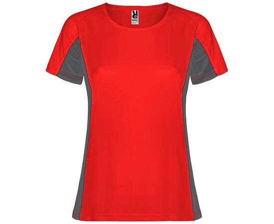 Shanghai sportshirt met korte mouwen voor dames Rood, Dark lead - Roly R66489H3