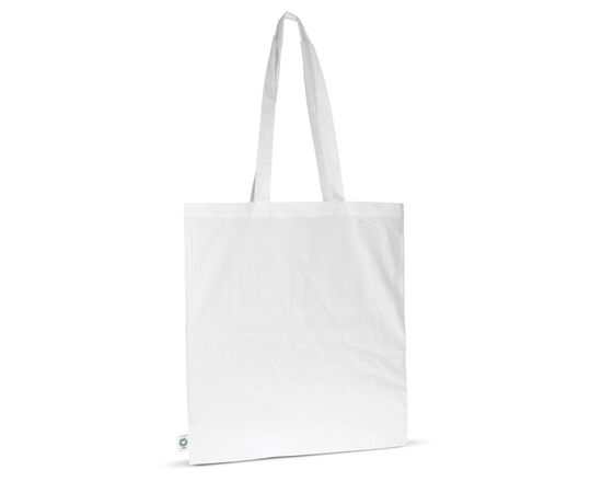 Bag GOTS colour long 140g/m² 38x42 cm White -  LT95277-N0001
