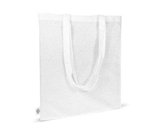 Bag GOTS colour long 140g/m² 38x42 cm White -  LT95277-N0001