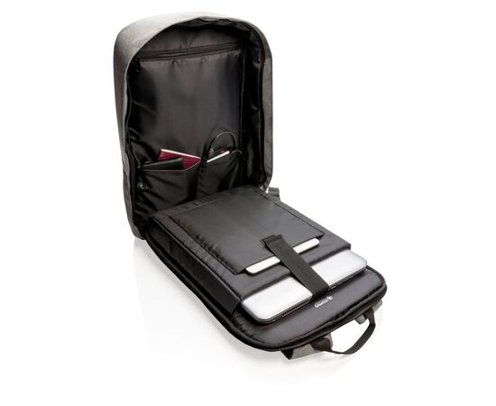 Swiss Peak anti-diefstal RFID 15,6" laptop rugzak PVC-vrij Grijs, Zwart - Swiss Peak P762.312