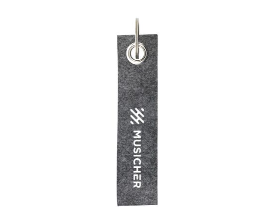 GRS RPET Felt Keyring Grey -  153190