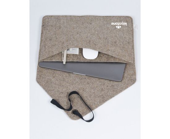 Recycled Felt Laptop Sleeve 14" Taupe - Made Out Of W49242