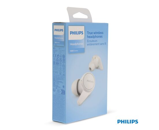 TAT1207 | Philips TWS In-Earbuds With Silicon buds White - Philips Audio LT42266-N0001
