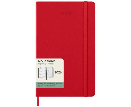 Moleskine hard cover 12 month weekly L planner Scarlet red - Moleskine 10775421