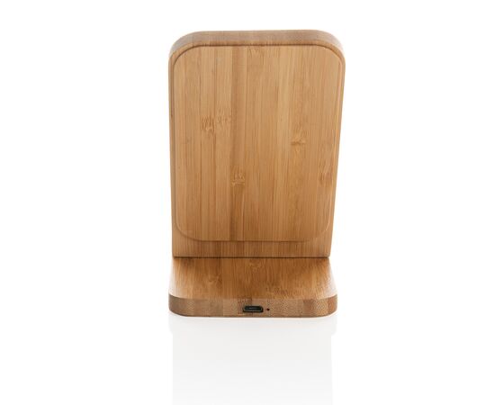 Bamboo 5W wireless charging stand Brown - XD Collection P308.179