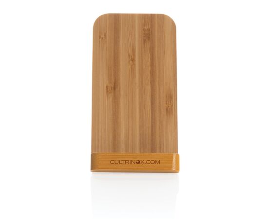 Bamboo 5W wireless charging stand Brown - XD Collection P308.179