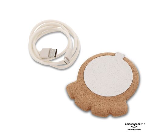 2267 | Xoopar Corktopus Wireless Charging Pad 10W Nature - Xoopar LT41502-N0094