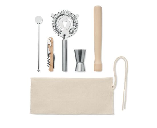 5 piece cocktail kit in pouch. Beige -  MO2293-13
