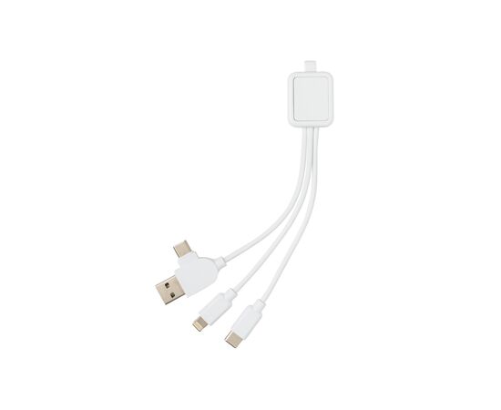 6-in-1 antimicrobial cable White - XD Collection P302.303
