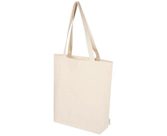 Orissa 180 g/m² organic wide bottom tote bag 11L Natural  - Unbranded 13006006
