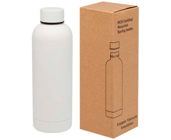 Bouteille isotherme avec isolation par le vide Spring 500 ml en cuivre inoxydable recyclé certifié RCS Blanc - Unbranded 10079801