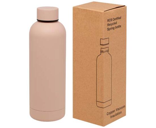 Spring 500 ml RCS-gecertificeerde gerecyclede roestvrijstalen koperen vacuümgeïsoleerde fles
 Pale blush pink - Unbranded 10079840