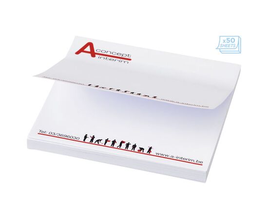 Sticky-Mate® sticky notes 75x75 mm Wit - Unbranded 21093001