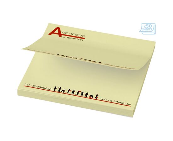 Sticky-Mate® sticky notes 75x75 mm Lichtgeel - Unbranded 21093022