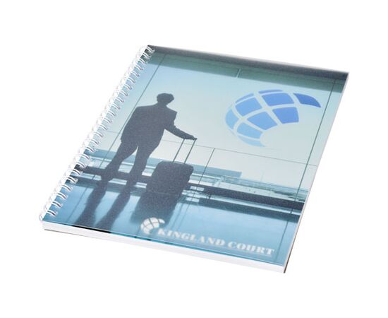Desk-Mate® A5 Notizbuch mit Kunststoff Cover und Spiralbindung Weiß - Unbranded 21247002